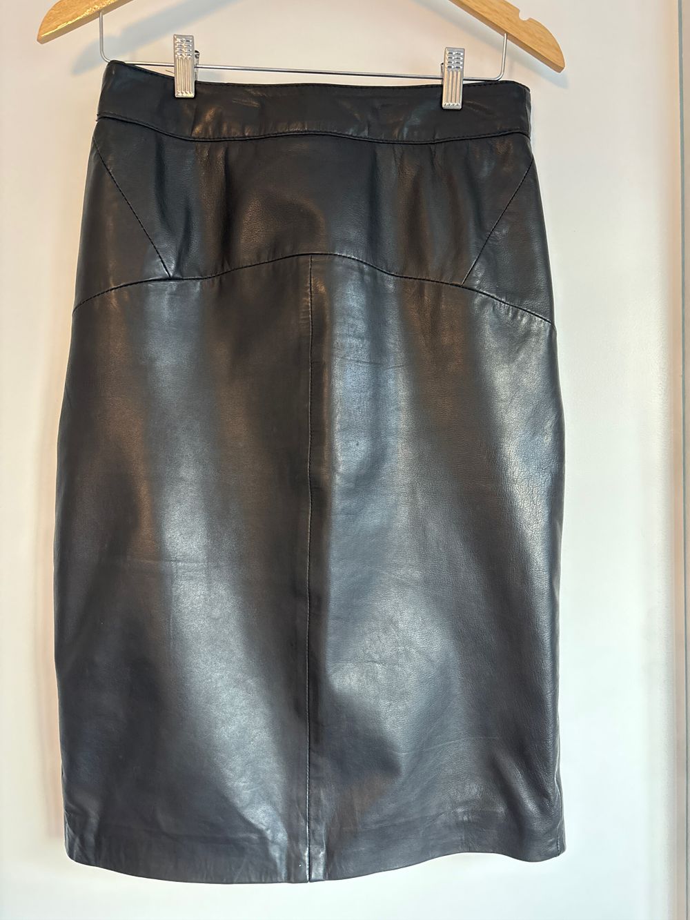WHISTLES Leather Skirt