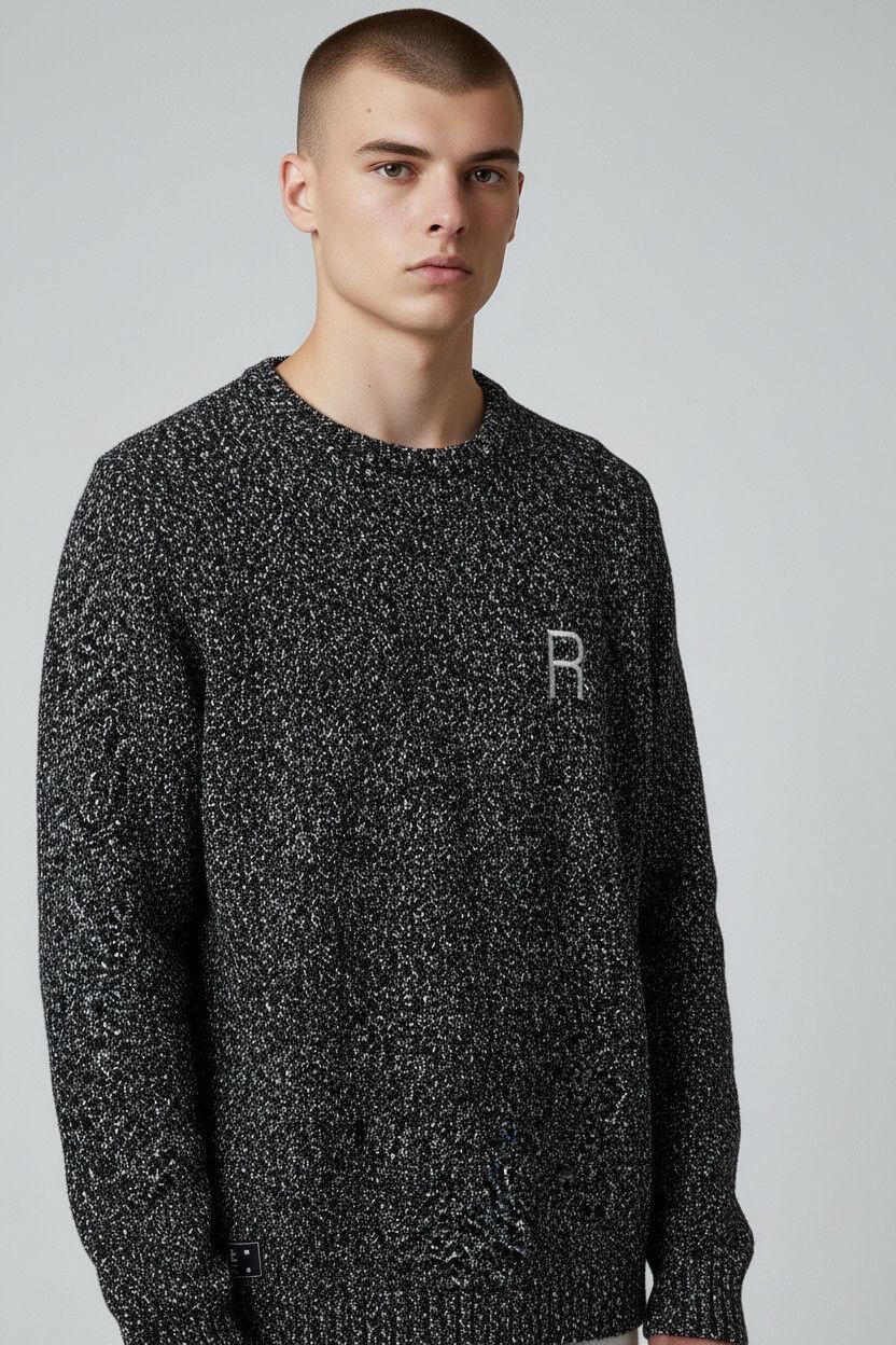 🖤 RPM MENS LOOSE WEAVE KNIT JUMPER — SIZE LARGE 🖤