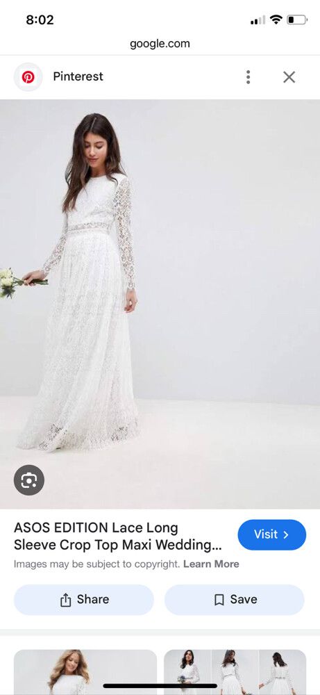 Asos Edition - Long Sleeve Lace Maxi Wedding Dress on Designer Wardrobe