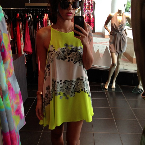 Shakuhachi - Shakuhachi Acid Bloom Dress on Designer Wardrobe Shakuhachi - Shakuhachi Acid Bloom Dress on Designer Wardrobe