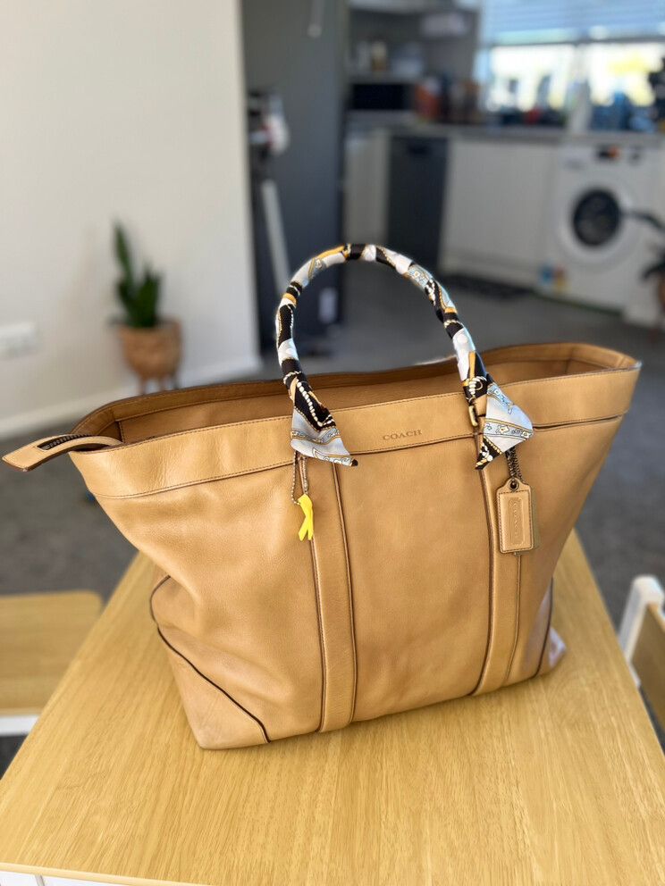 Coach Genuine Leather Travelling Tote Bag