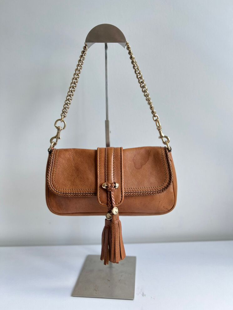 Authenticated Gucci Marrakech chain shoulder bag