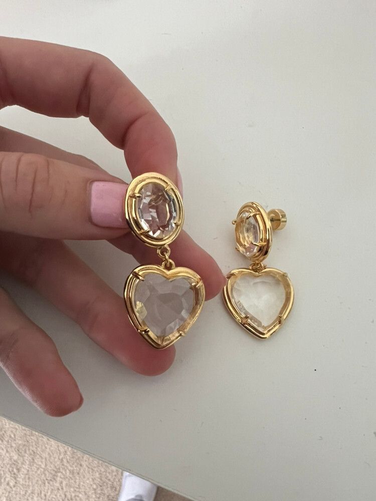 CRAZY IN LOVE HEART EARRINGS