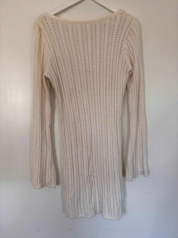 Beige Crochet Dress