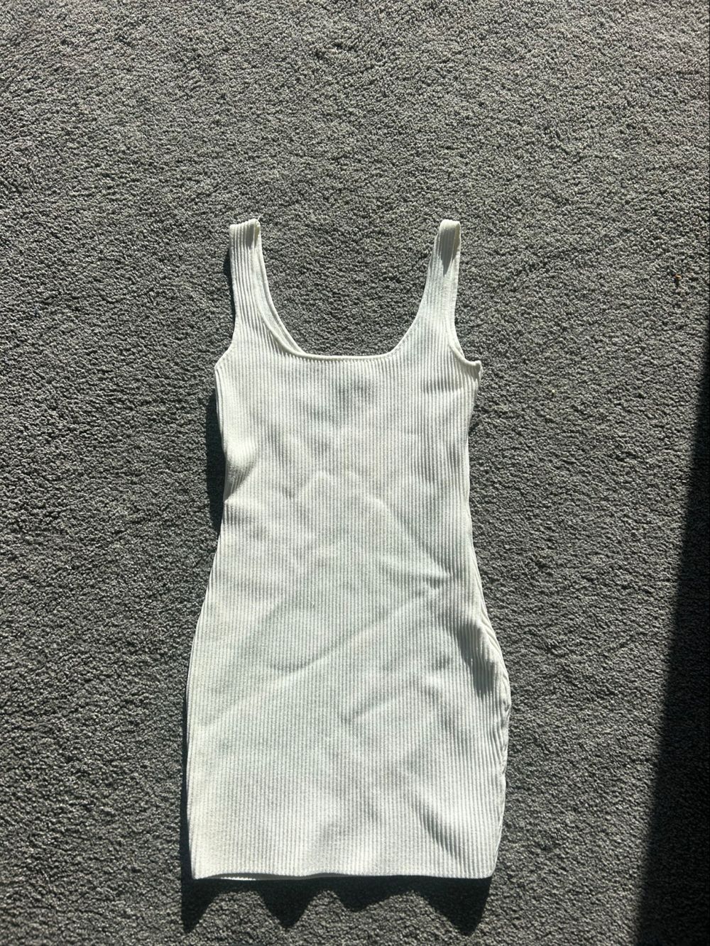 princess polly white dress ribbed