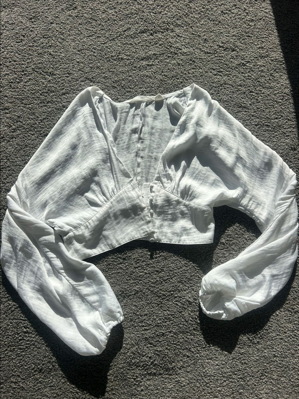 glassons White Long Sleeve Blouse