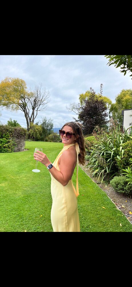Yellow Halter Neck Midi Dress
