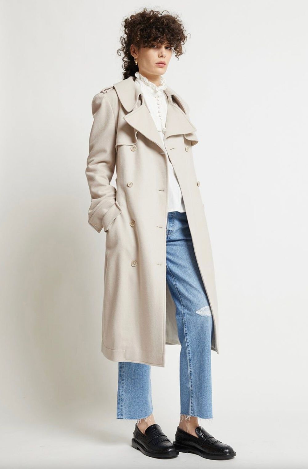 Karen Walker Magmatic Wool Trench