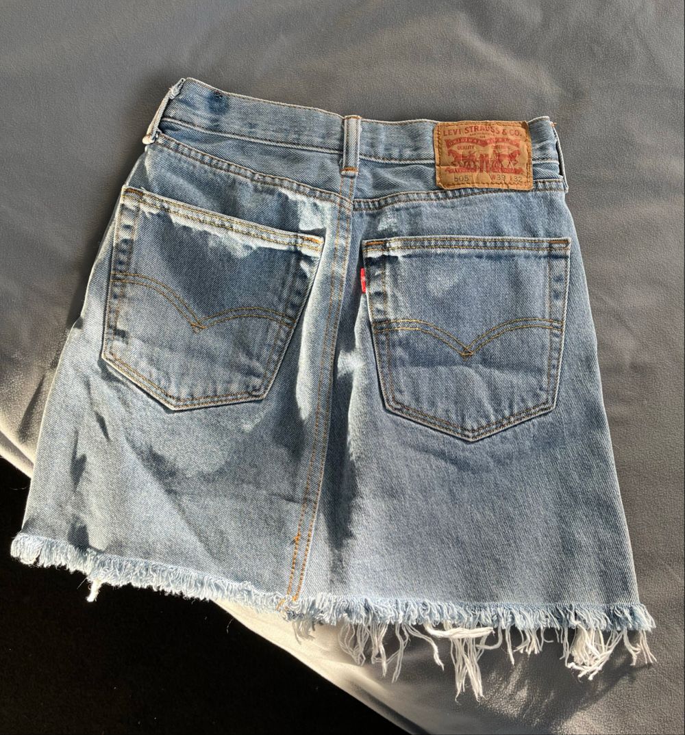 Levi's Blue Denim Mini Skirt