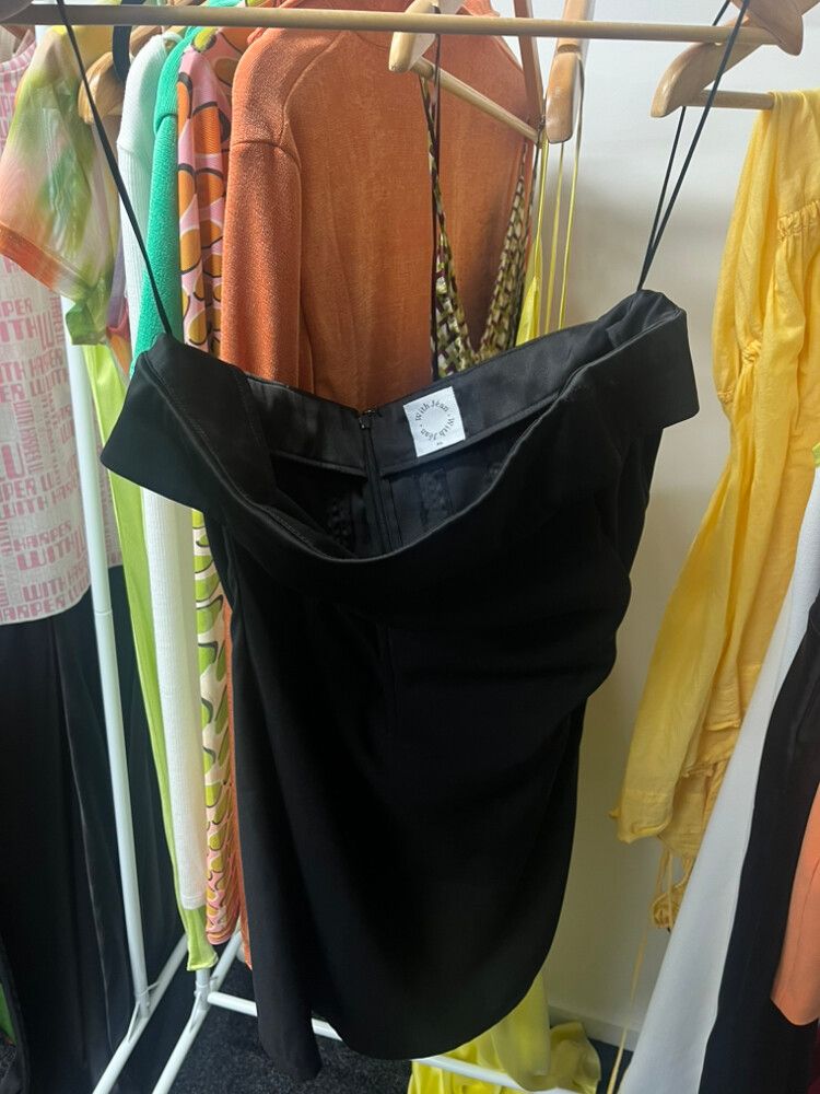 with jean corset dress