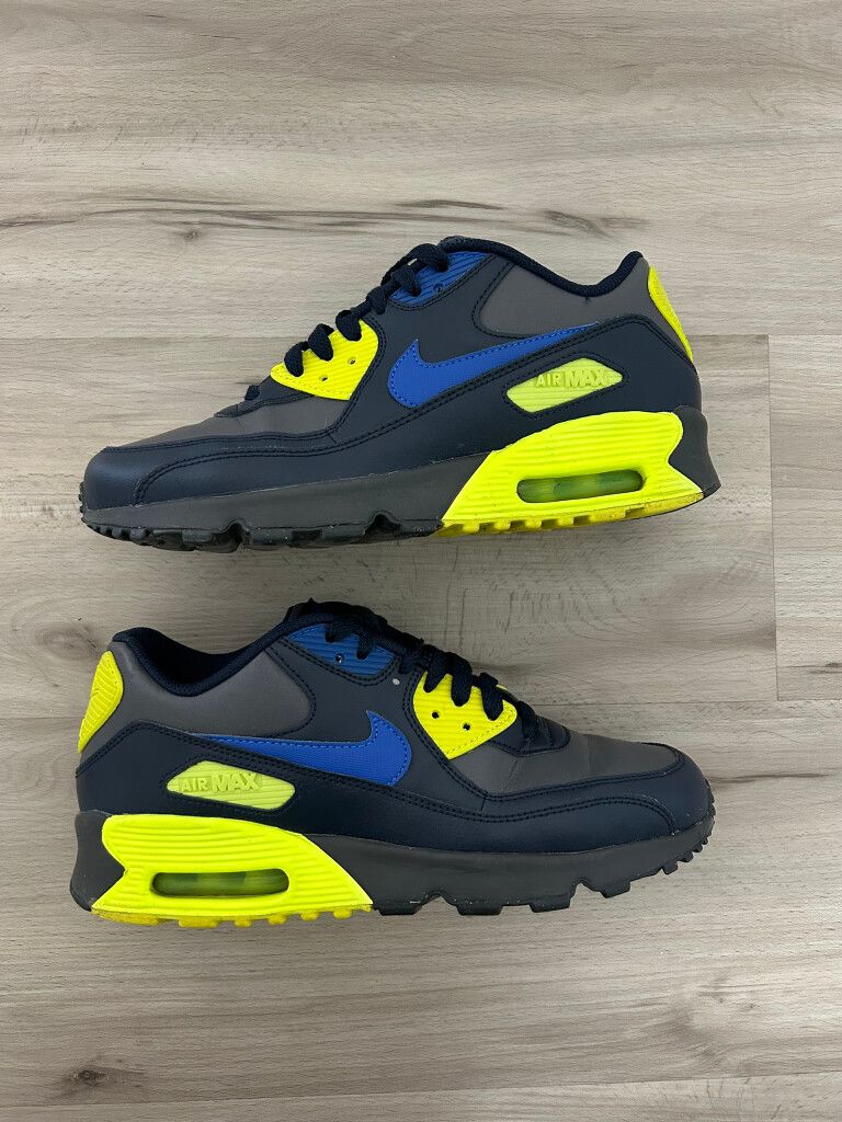 Nike Blue Yellow Air Max 90 Sneakers