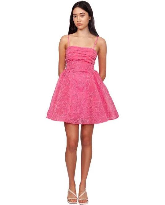 Aje Evangeline Cornelli mini dress - protea pink