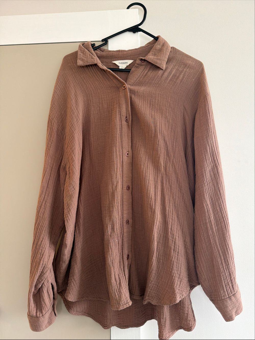 Glassons Brown Textured Shirt