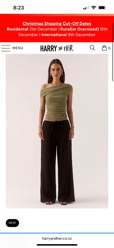 Sovere Khaki Off Shoulder Top