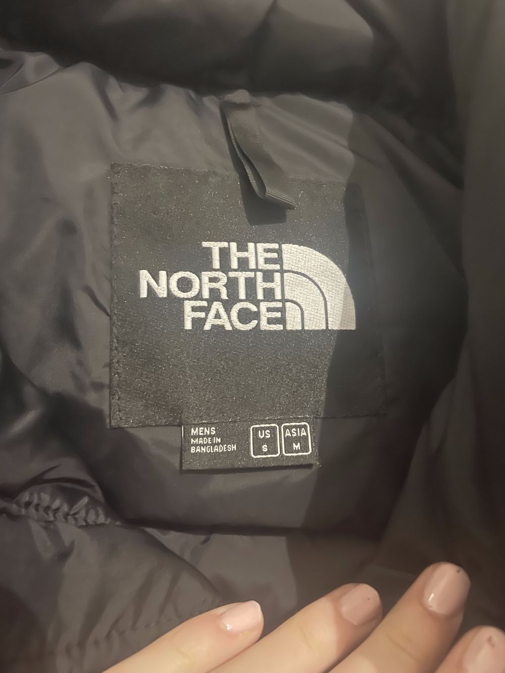North face black puffer