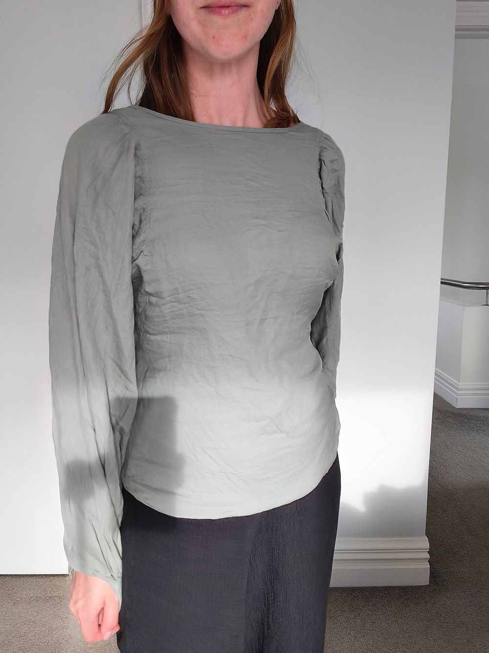 Sage Green Long Sleeve Top