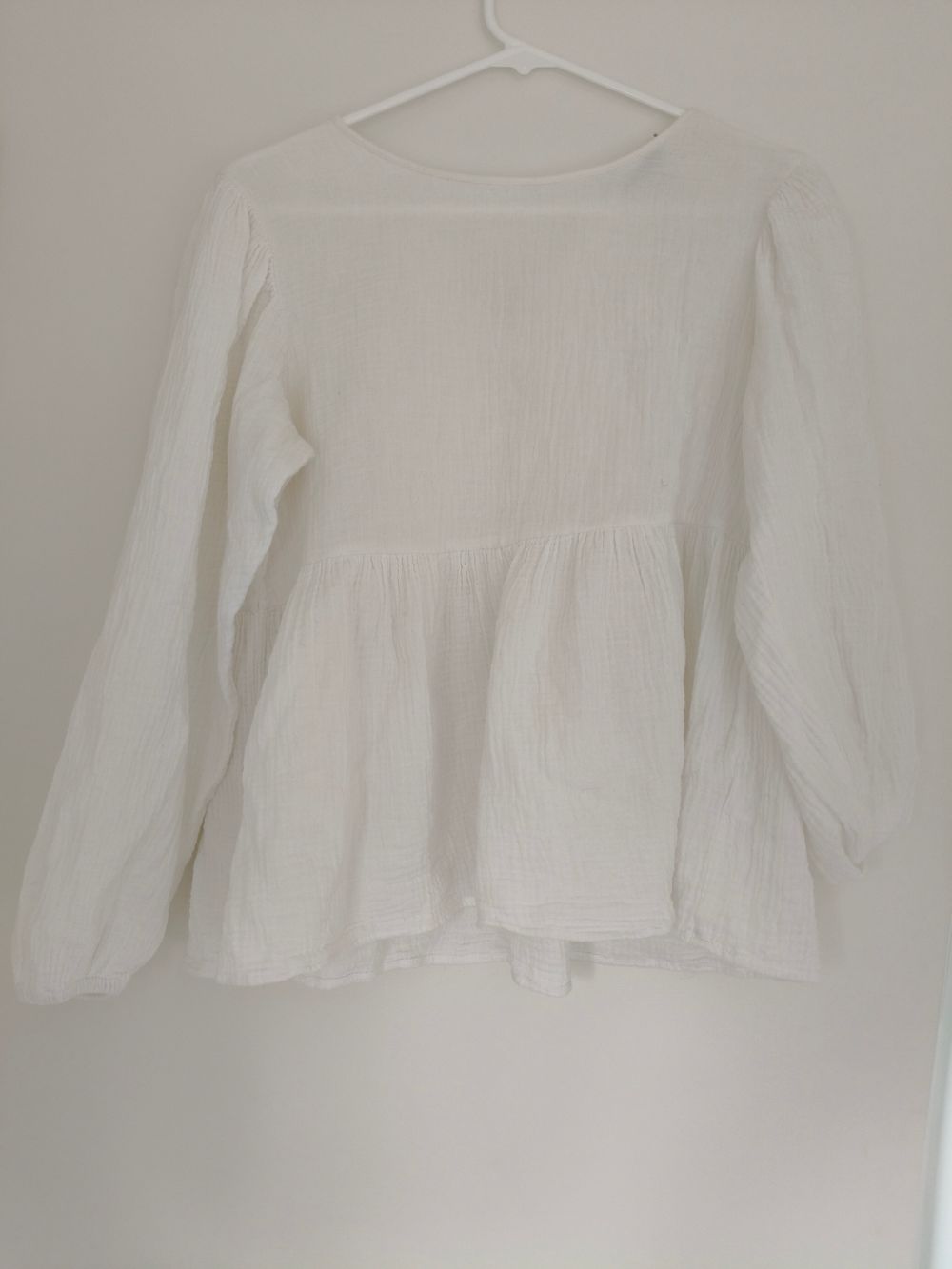 White Long Sleeve Top