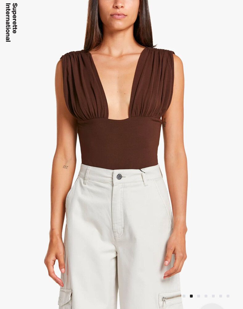 Deep V Neck Top