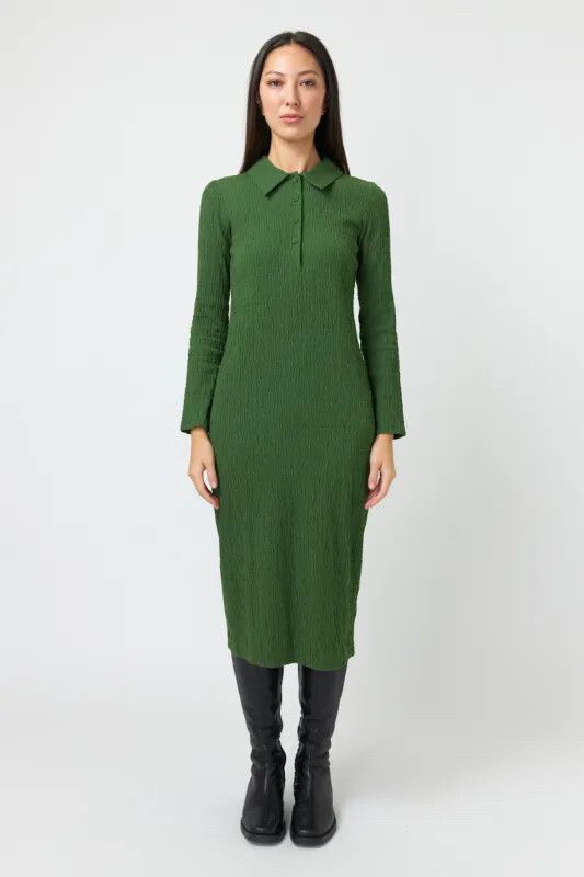 Kate Sylvester - Green Long Sleeve Dress on Designer Wardrobe