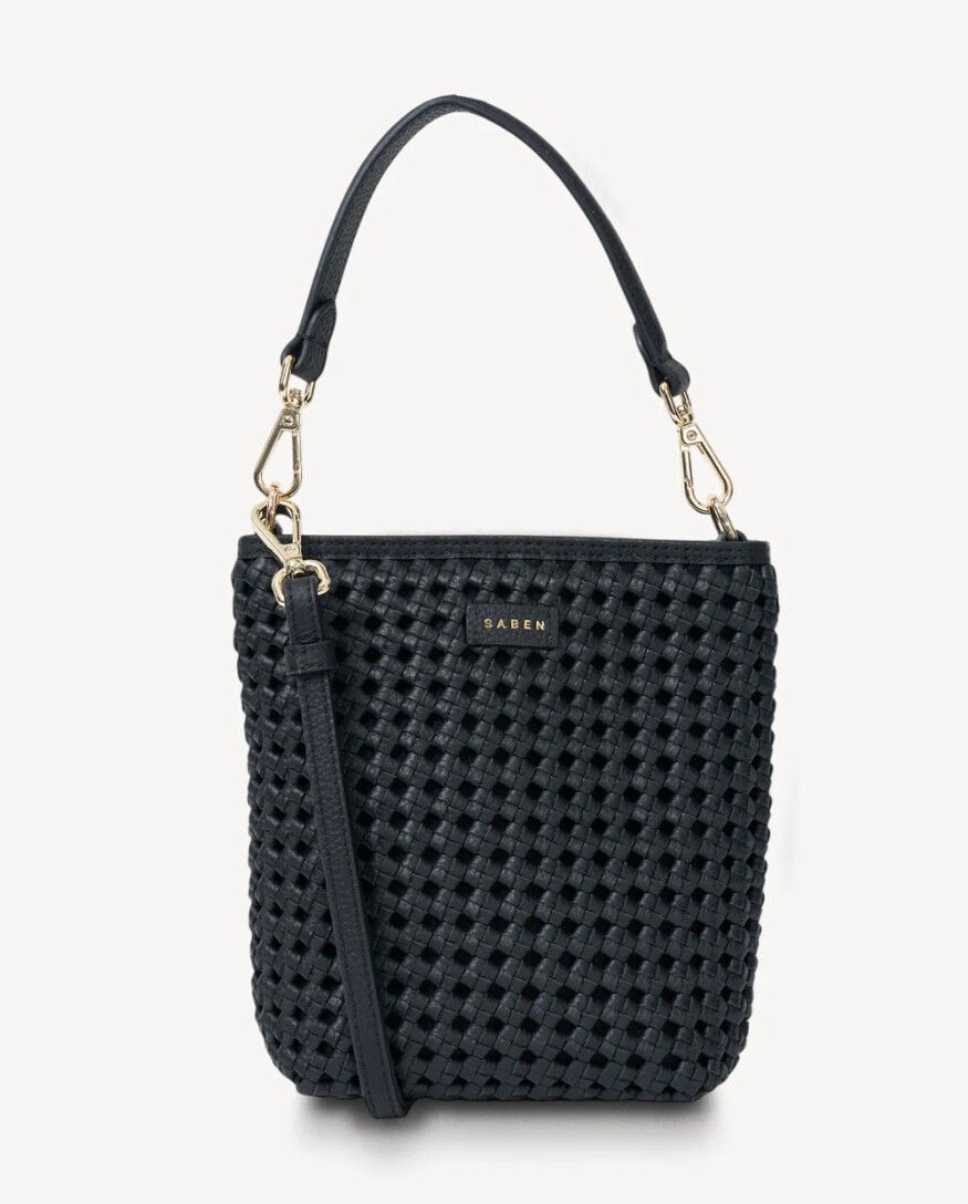 Saben Black Woven Coco bag