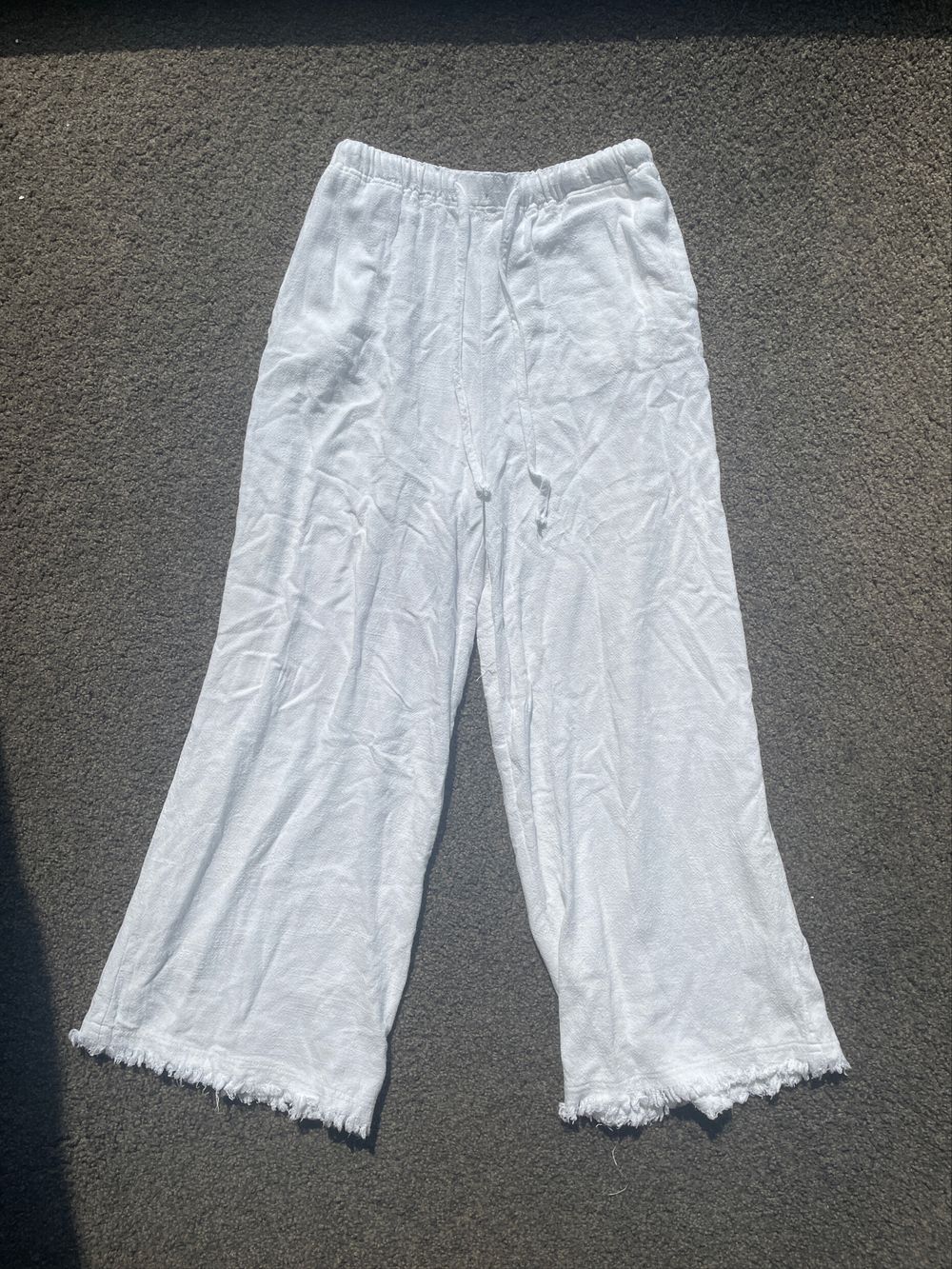 Mooloola White Linen Pants