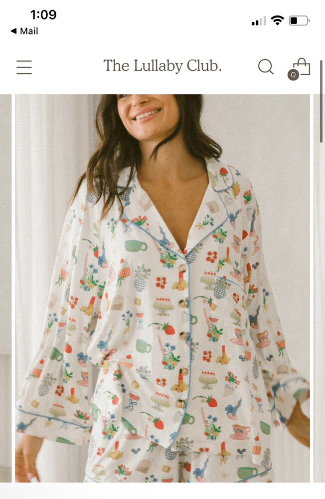 Tea Party PJ Set - Top & Pant (Sold out)