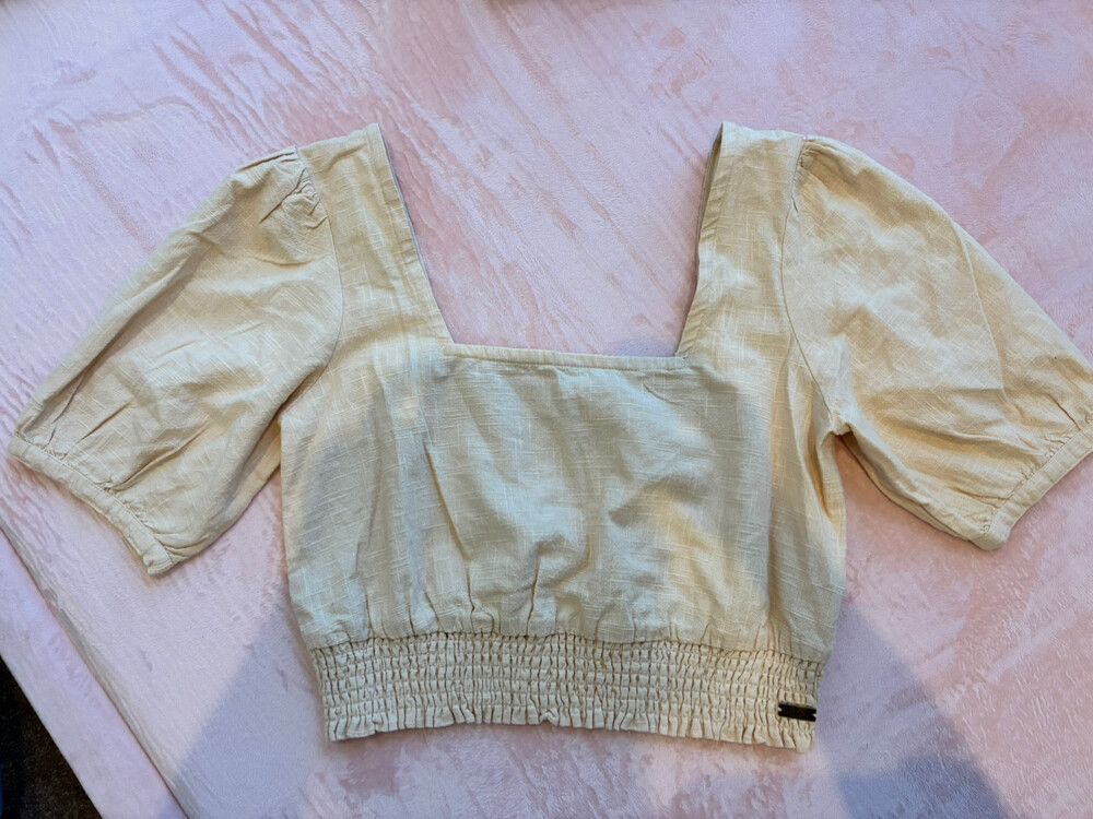Linen Crop Top