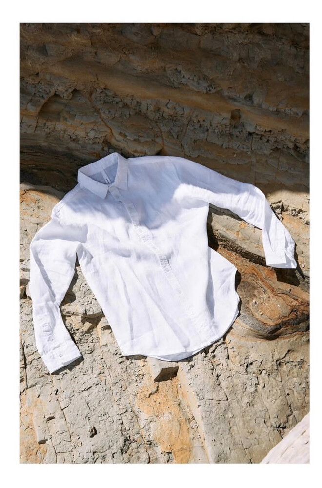 Commoners White Linen Shirt