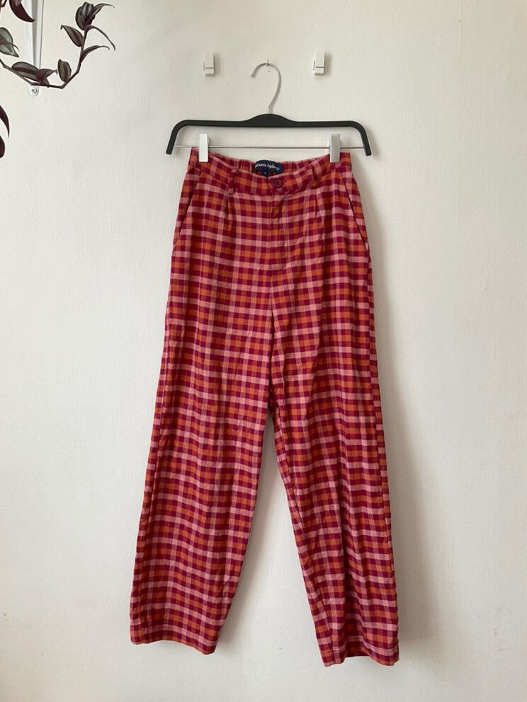 Red And Orange Plaid Pants