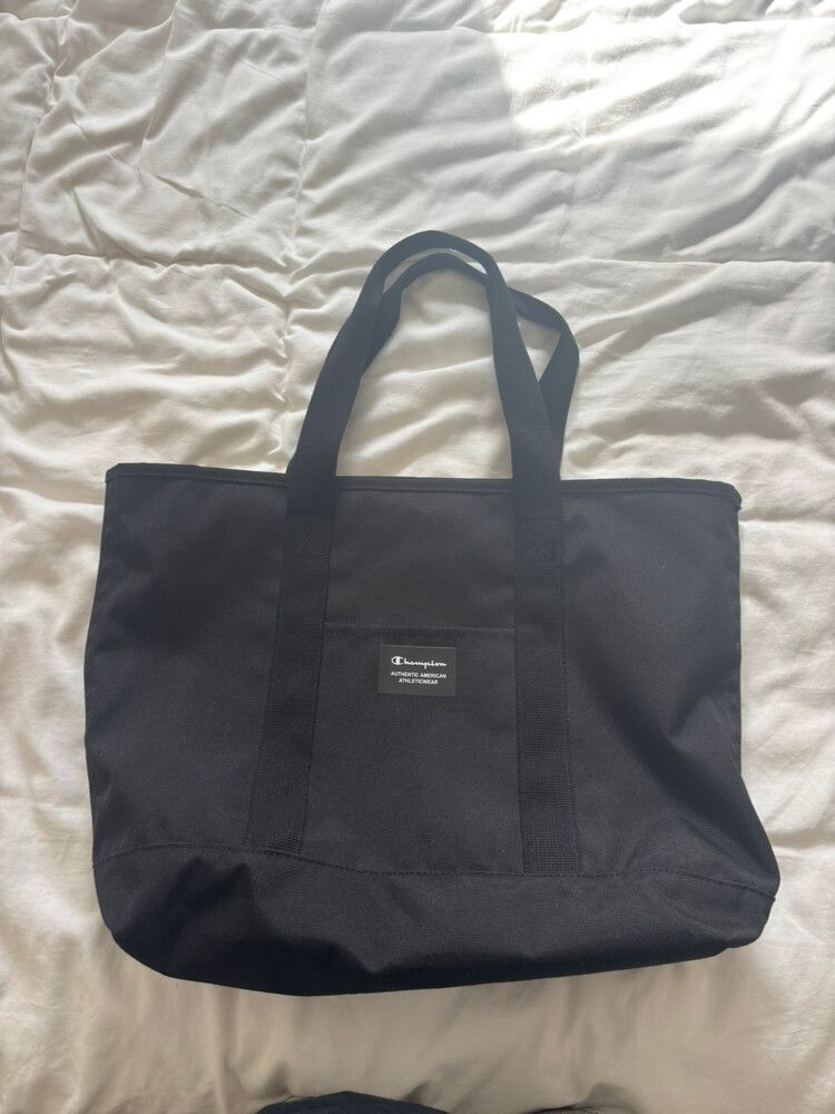 Champion Black Tote Bag