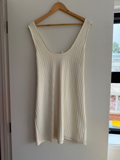 Huffer Cream Sleeveless Dress