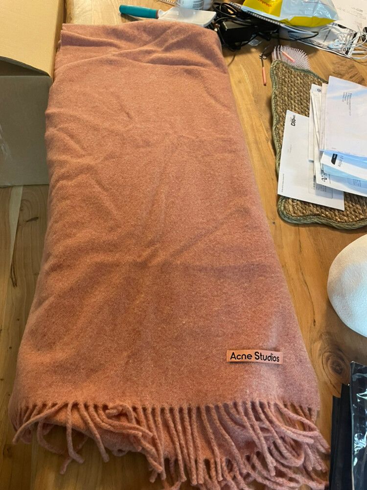 Acne Studios Pink Wool Scarf