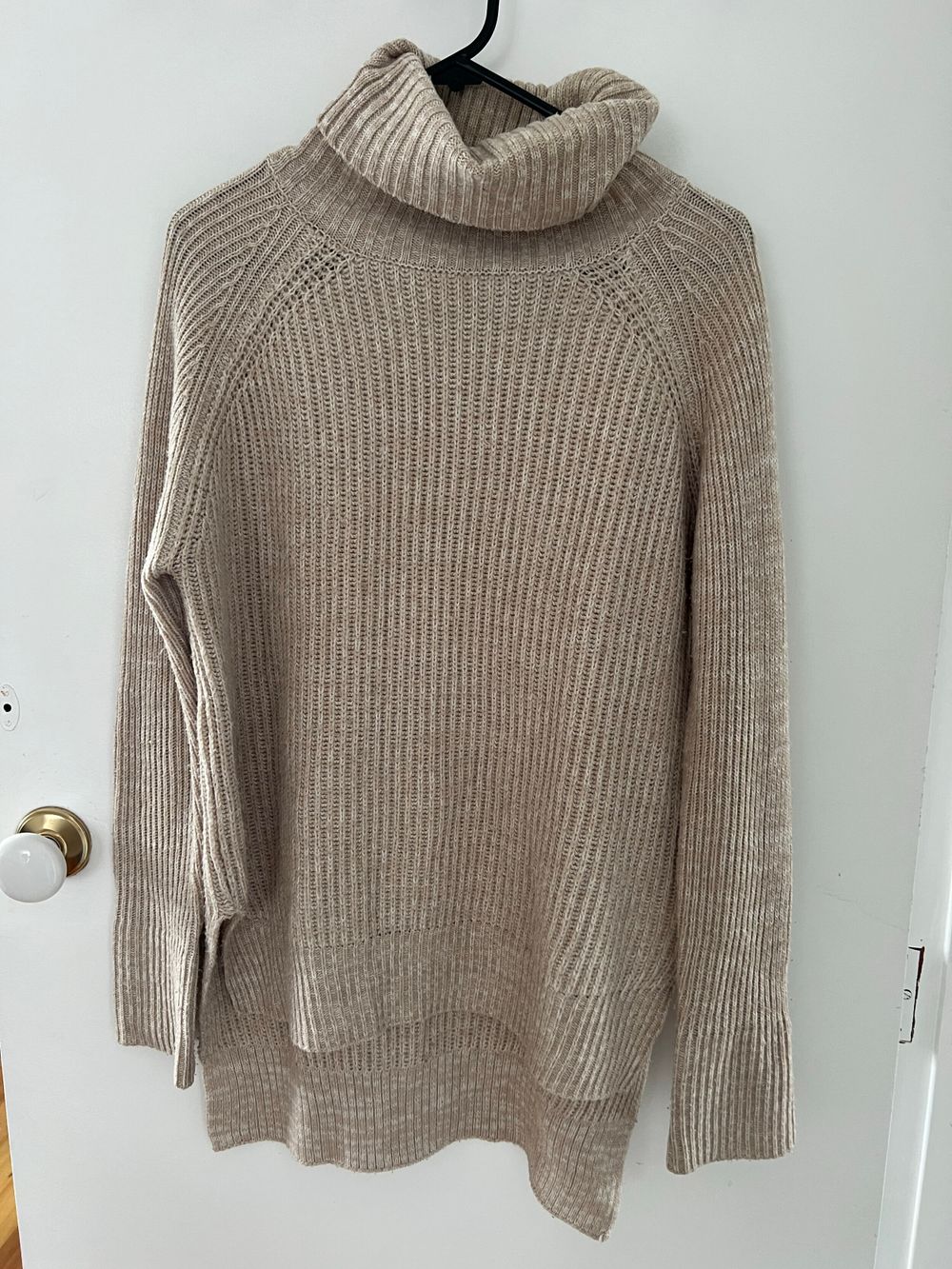 Supre Beige Ribbed Turtleneck Jumper