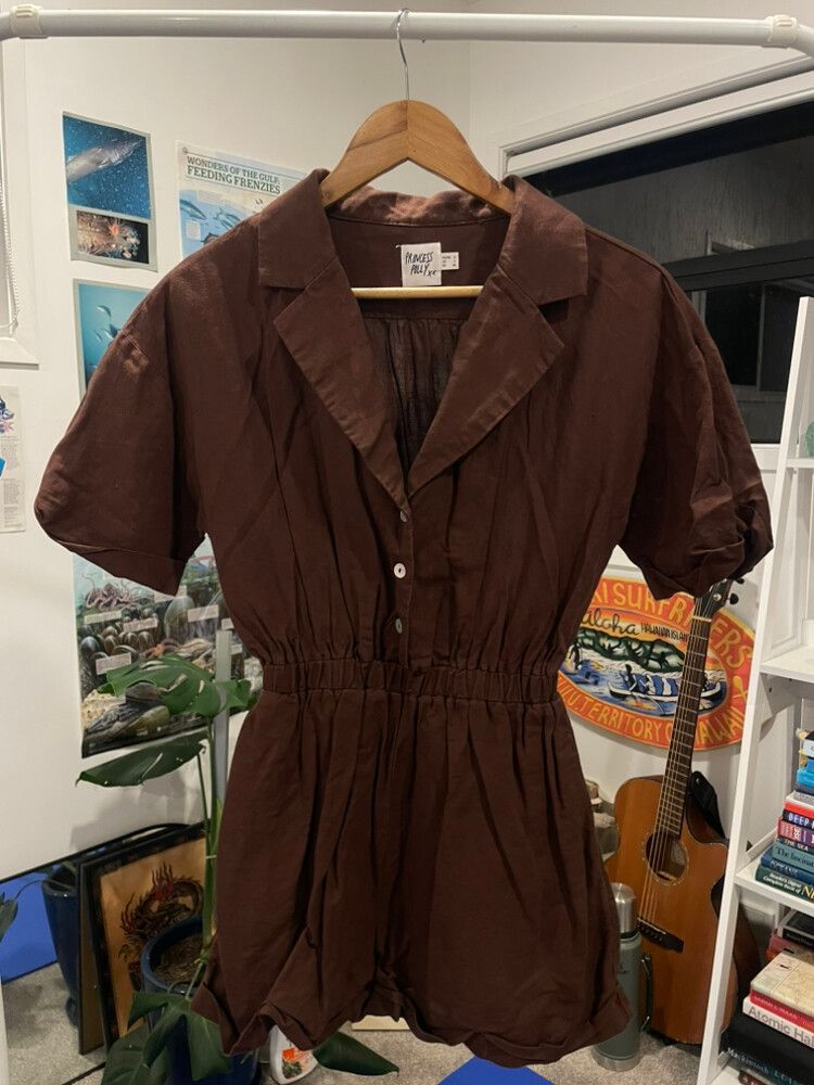Princess Polly Brown Playsuit