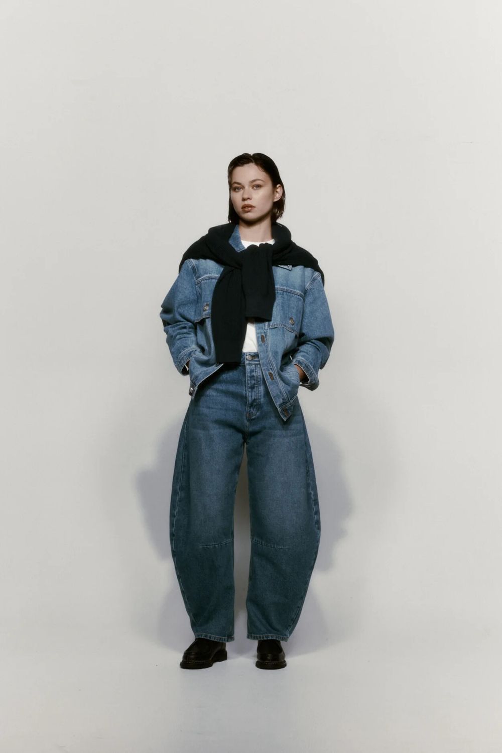 Porter James Sports Blue Dart-Knee Barrel Jeans