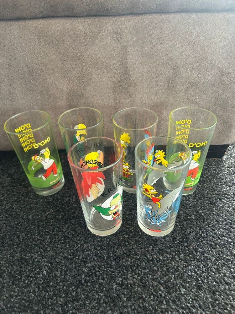 Vintage Simpson Nutella Glasses