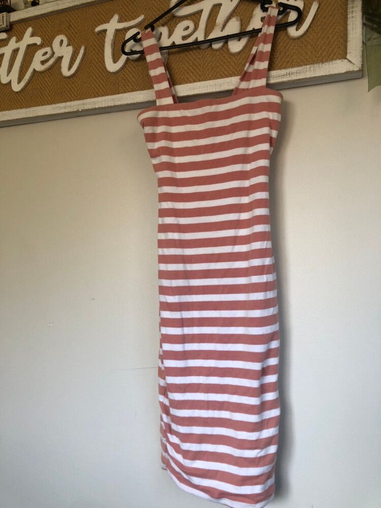 Kookai Ginger White Striped Dress