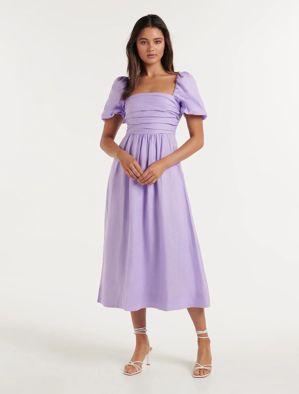 forever new purple dress Presley Diamante Strap Satin Maxi Dress