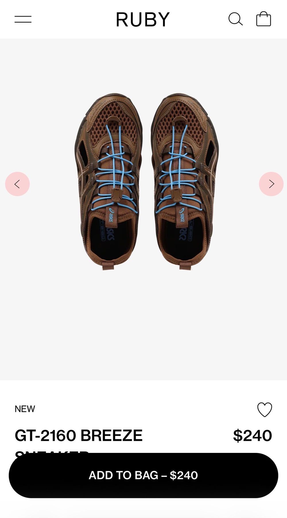 Asics Brown GT-2160 Breeze Sneakers
