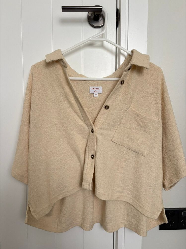 Cream Button Up