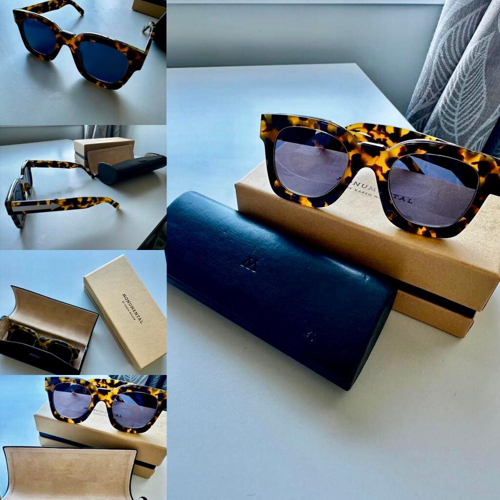 Karen Walker ‘Pablo’ sunglasses in Crazy Tort Crazy Tort Number One Sunglasses by Karen Walker | Rent the  main image 4