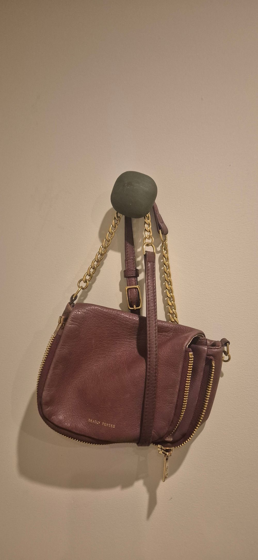 Deadly Ponies Plum Shoulder Bag