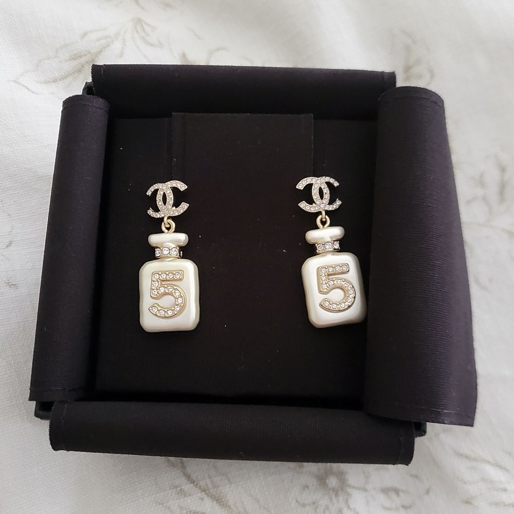 Chanel no.5 bottle earrings