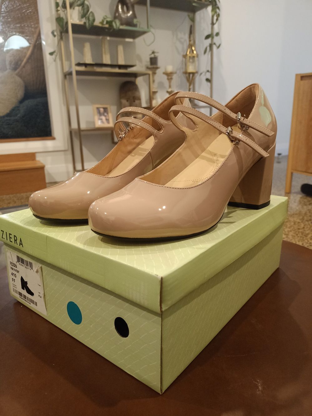 Ziera fedora pink patent