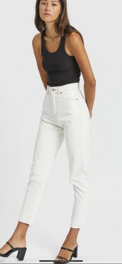 Dr Denim, Nora Mom Jean Ecru