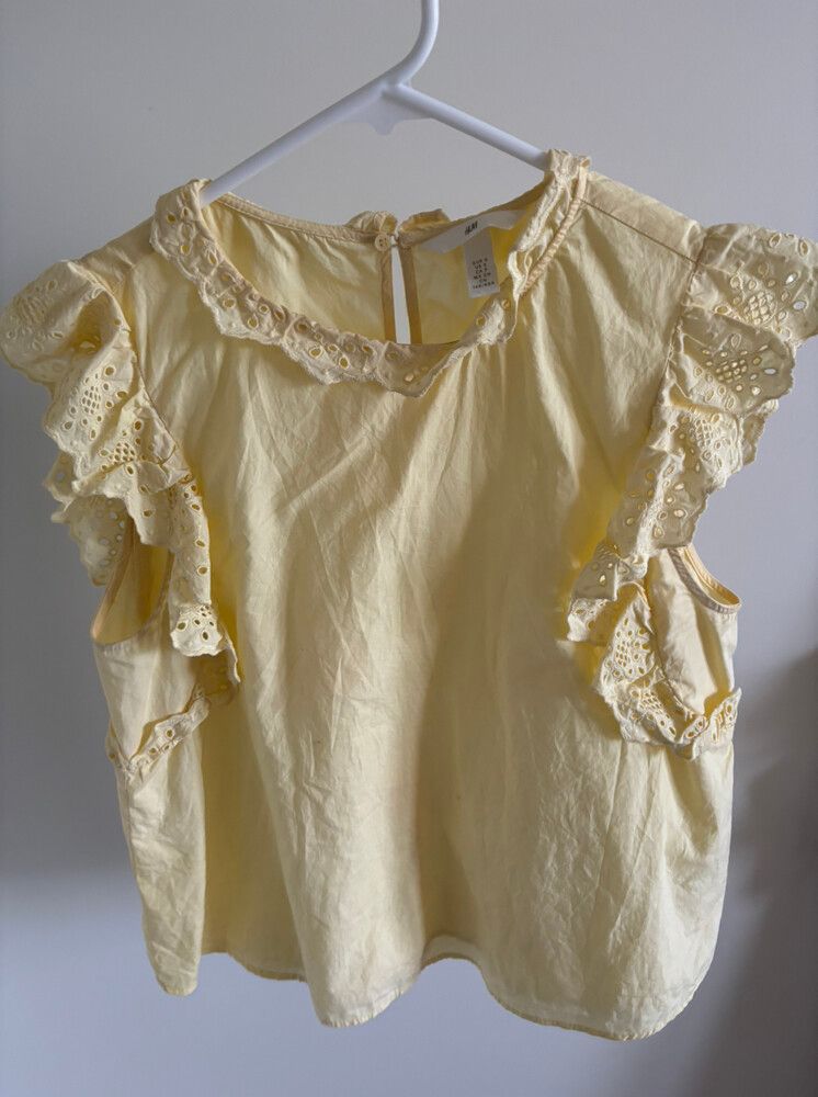 yellow frill top