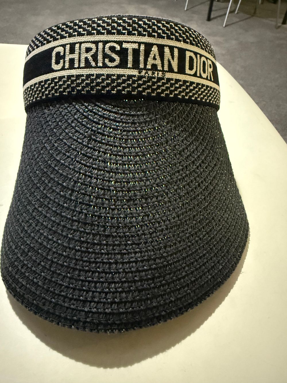 Christian Dior woven sun hat