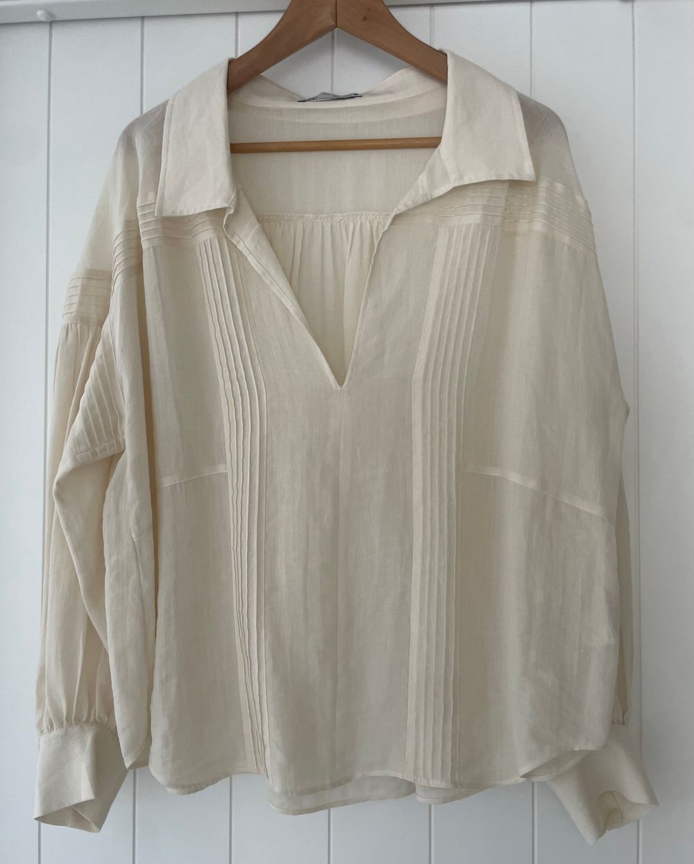 Zara Oyster Blouse