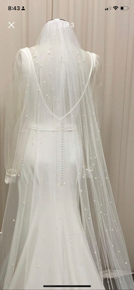Handmade Beaded Veil
