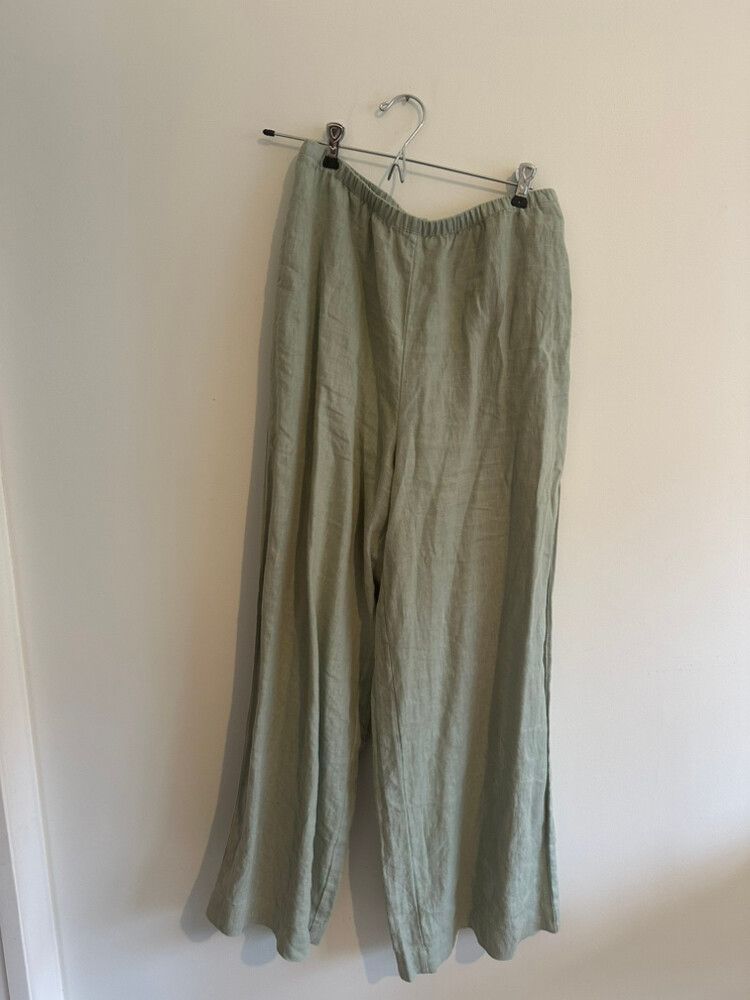 Assembly Label linen mint green pants